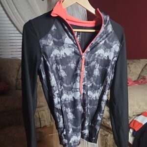 Mondetta Women Full Zip-Up Athletic Compression Jacket